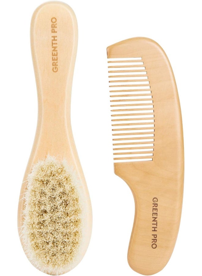 GREENTH PRO Baby Hair Brush and Comb Set - Image 2